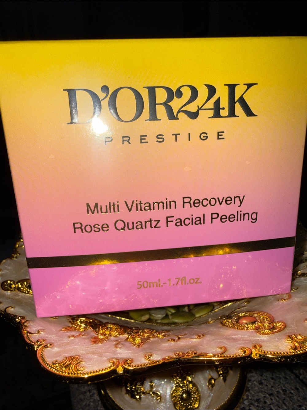 D'OR24K Prestige Multi-Vitamin Rose Quartz Facial Peel - Pink